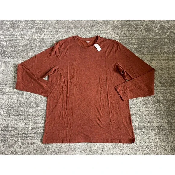Pull Manches Longues Old Navy – Orange – Taille XL – Homme – Coton Texturé